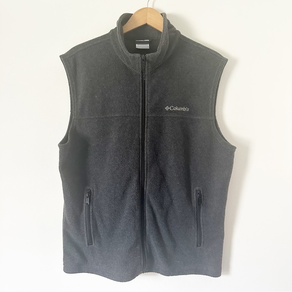 Columbia Other - Columbia Men's Fleece Mock Neck Vest Grey L